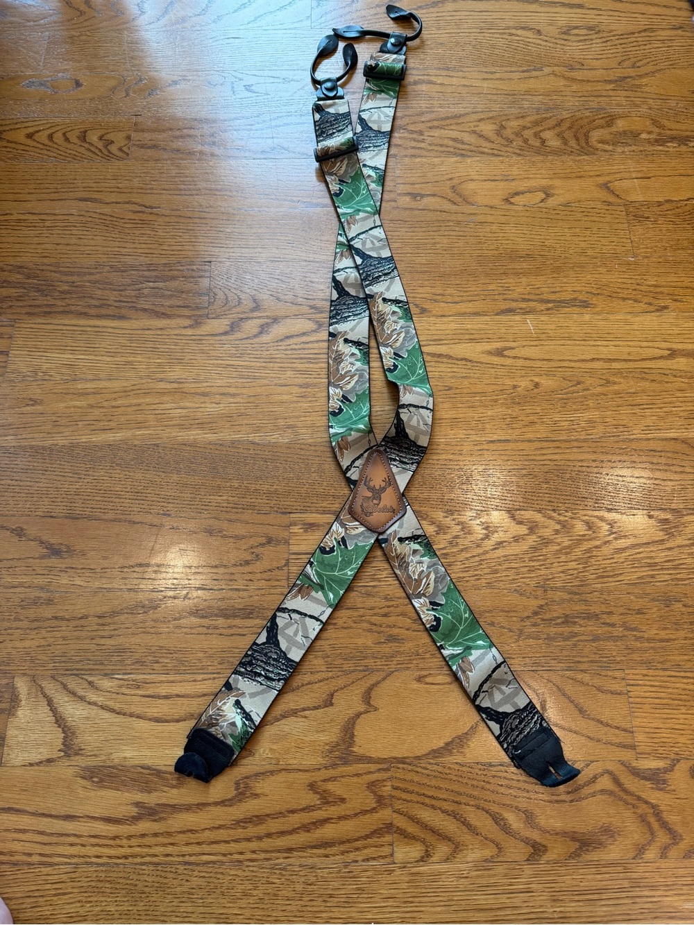 Cabela's Green and Brown Camouflage Hunting Suspenders